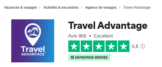 Travel Advantage - Avis trustpilot